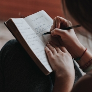 woman writing