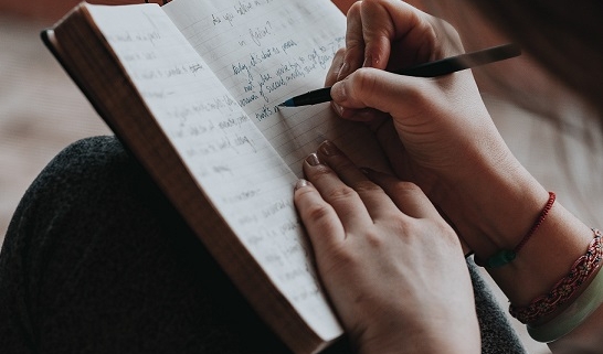 woman writing